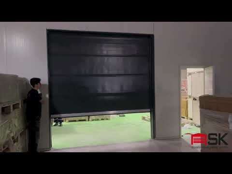 Yüksek Hızlı PVC (Branda) Sarmal Kapı - Endüstriyel Kapılar Video 3