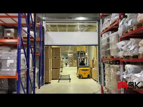 Yüksek Hızlı PVC (Branda) Sarmal Kapı Video 5