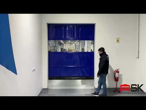 Yüksek Hızlı PVC (Branda) Sarmal Kapı Video 6